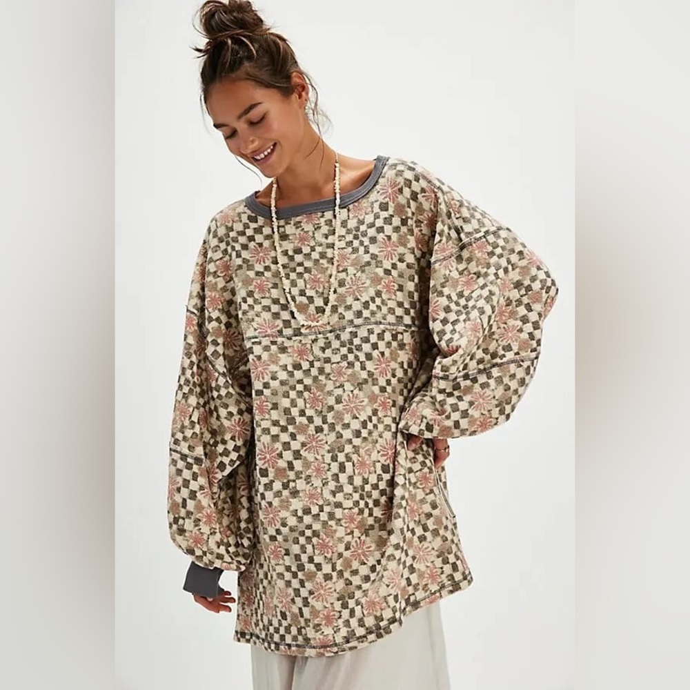 🆕 WE THE FREE | COASTAL PRINTED CREW | SZ: S